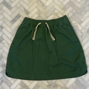 Army Twill Skirts with Dolphin Hem